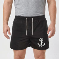 Above-Knee Drawstring Swim Shorts - Arthur