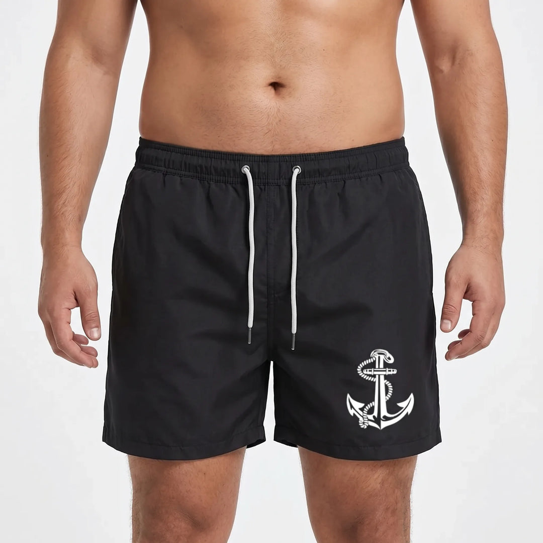 Above-Knee Drawstring Swim Shorts - Arthur