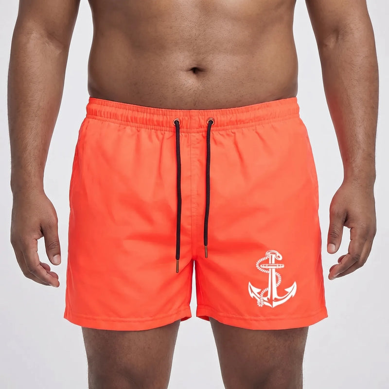 Above-Knee Drawstring Swim Shorts - Arthur