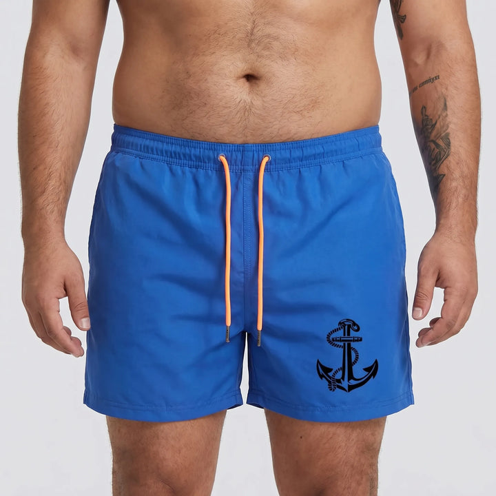 Above-Knee Drawstring Swim Shorts - Arthur