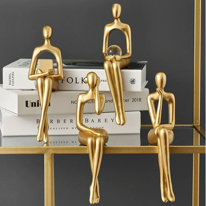 Abstract Golden Decorative Sculpture - Aurelius