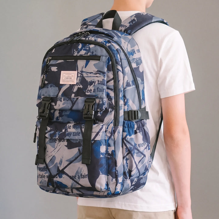 Abstract Print School Rucksack - Scholum
