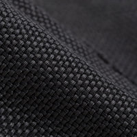 Close-up of the black woven fabric used on the lower part of the gaiters, showing its tight texture 5