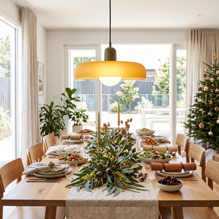 Ambient Glass Pendant Light for Summer Dining & Entertaining
