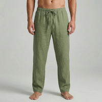 Ankle-Length Drawstring Casual Pants - Adam
