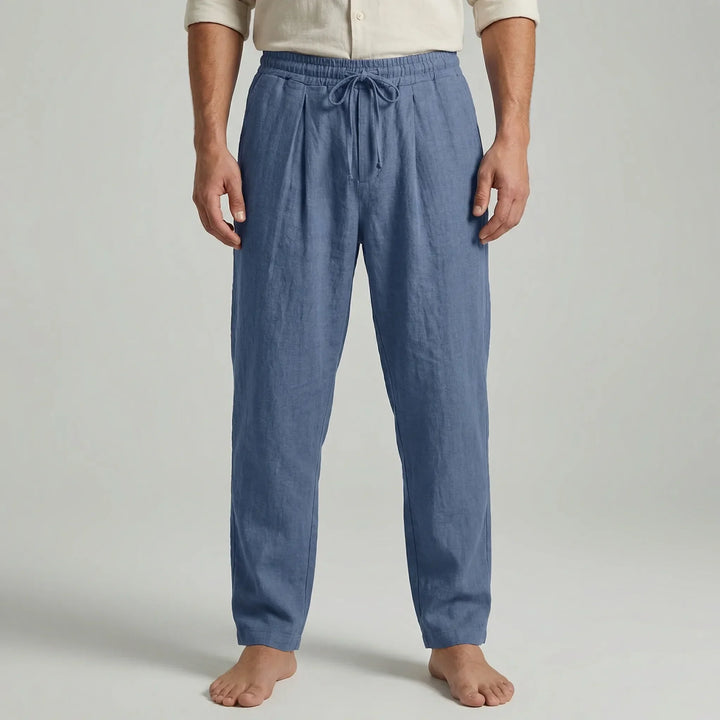 Ankle-Length Drawstring Casual Pants - Adam