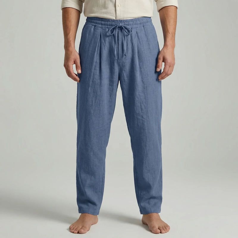 Ankle-Length Drawstring Casual Pants - Adam