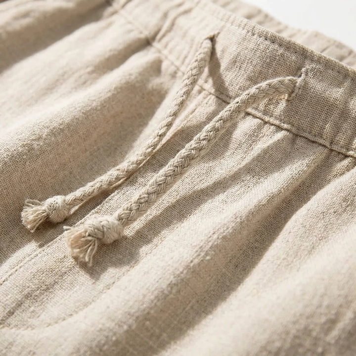 Ankle-Length Drawstring Casual Pants - Adam