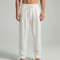 Ankle-Length Drawstring Casual Pants - Adam