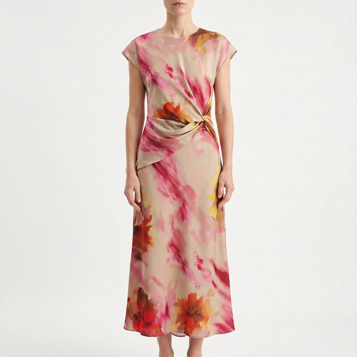 Ärmelloses Midikleid Mit Blumenprint -  Maggie