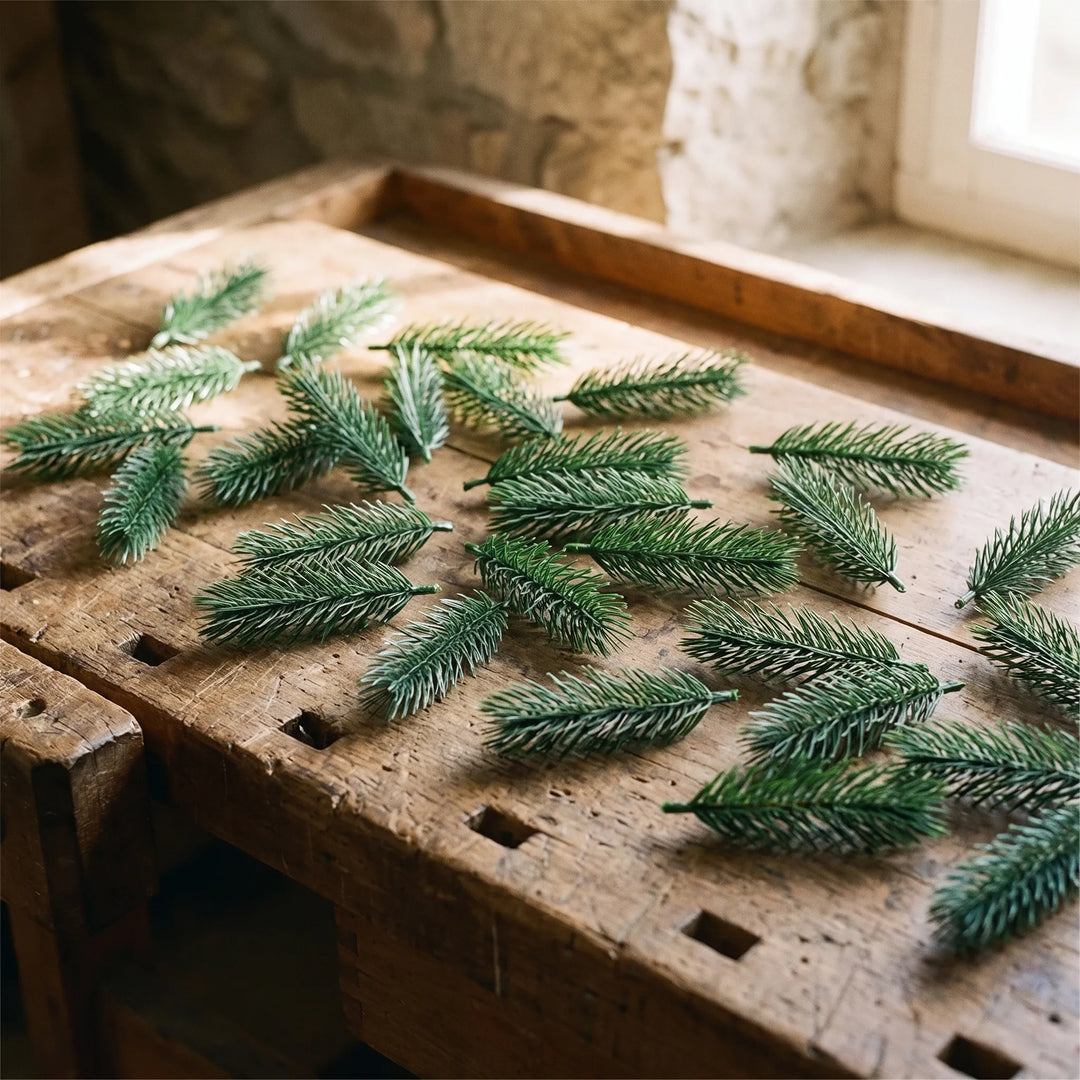 Artificial Green Pine Craft Sprigs - Pinox