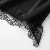 Asymmetric Lace Slip Dress -  Mable