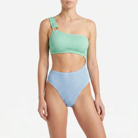 Asymmetric Monokini Swimsuit - Azurina