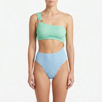 Asymmetric Monokini Swimsuit - Azurina