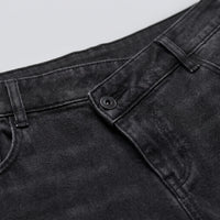 Asymmetrical High Waisted Wide Leg Jeans - AsymFit