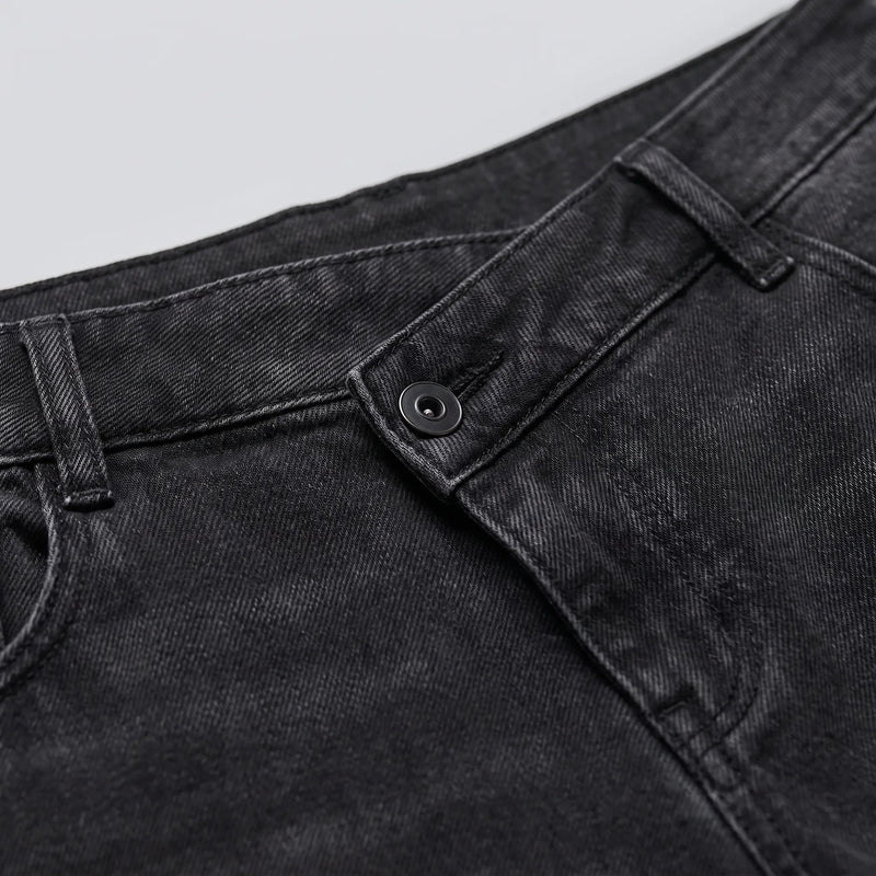 Asymmetrical High Waisted Wide Leg Jeans - AsymFit
