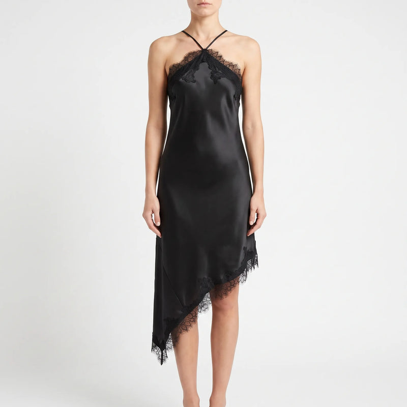 Asymmetrisches Midi-Slipkleid -  Mattie