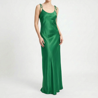 Backless Floor-Length Slip Dress -  Opal