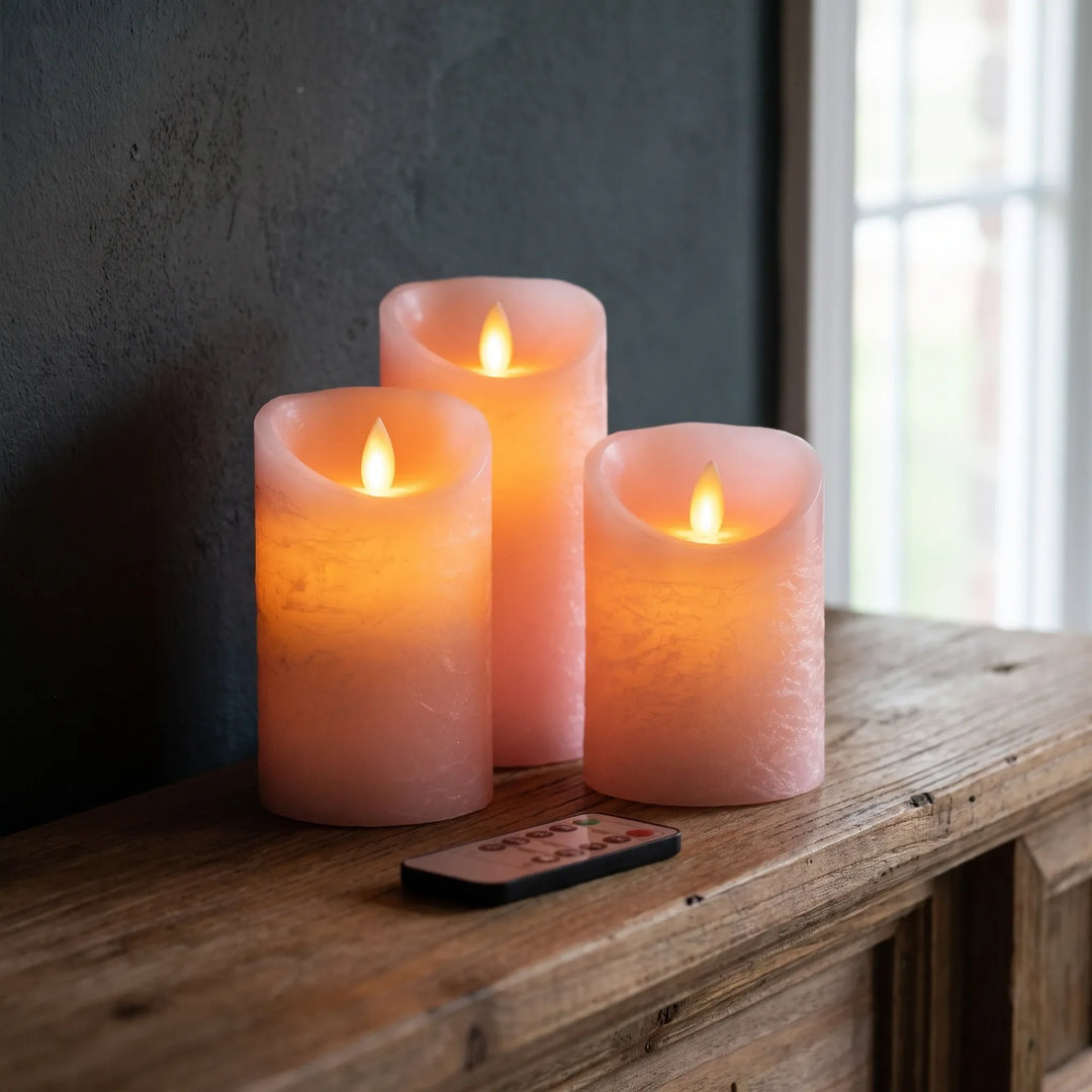 Battery-Operated Pillar Candles - Ignitia