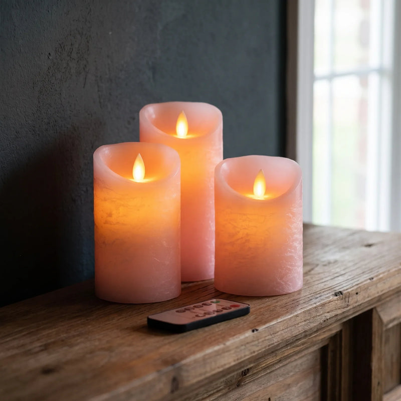 Battery-Operated Pillar Candles - Ignitia