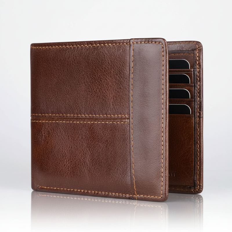 Bifold Męski Portfel - SecureGuard
