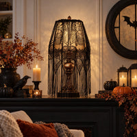 Black Lace Lampshade Cover - Macabral