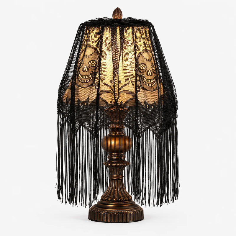 Black Lace Lampshade Cover - Macabral
