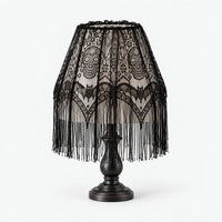 Black Lace Lampshade Cover - Macabral
