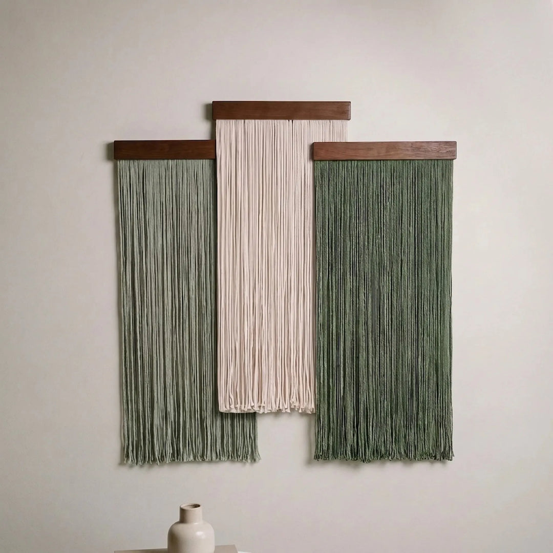 Bohemian Fringed Wall Hanging - Drapeia