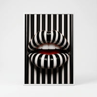Bold Abstract Lip Wall Art - Poutica
