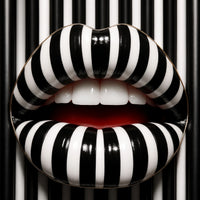 Bold Abstract Lip Wall Art - Poutica