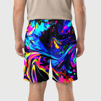 Bold Graphic Print Beach Shorts - Cameron