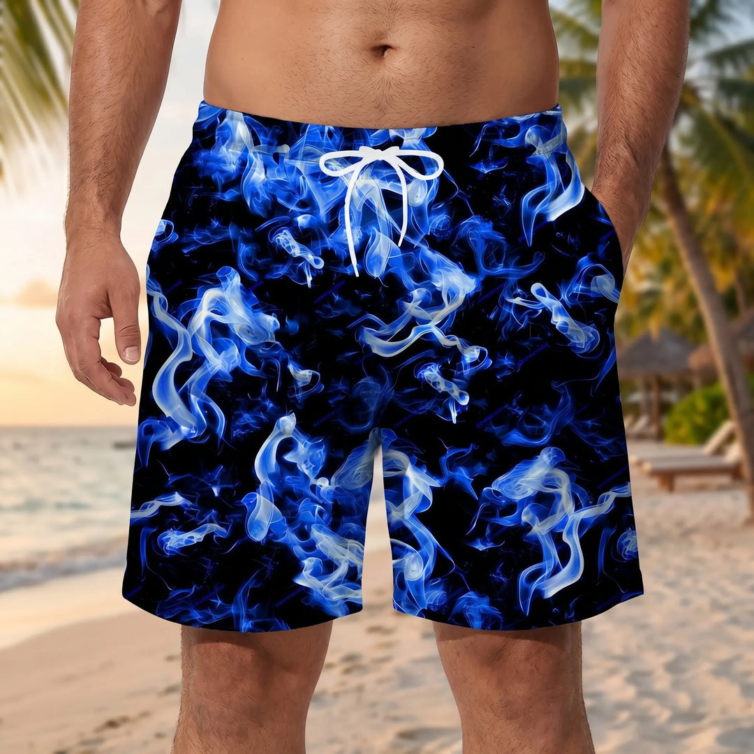 Bold Graphic Print Casual Shorts - Taylor