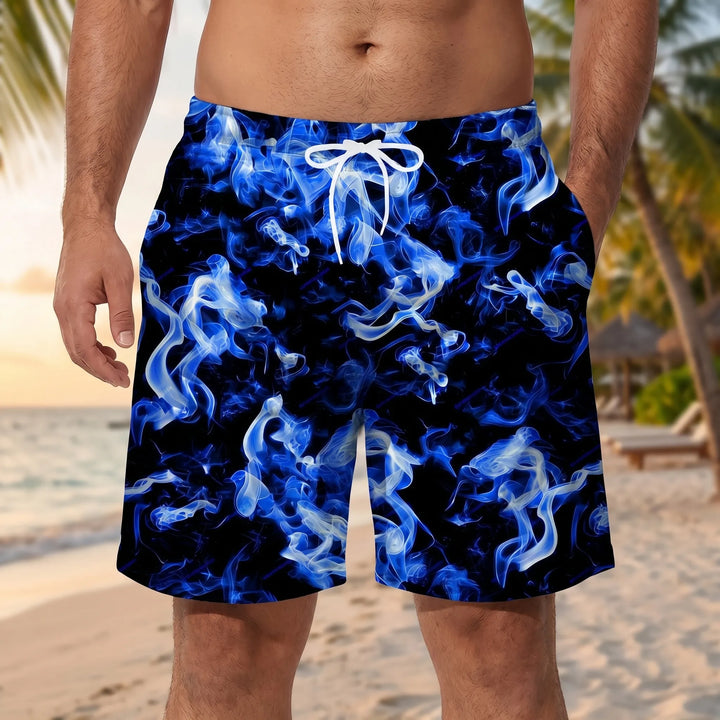 Bold Graphic Print Casual Shorts - Taylor