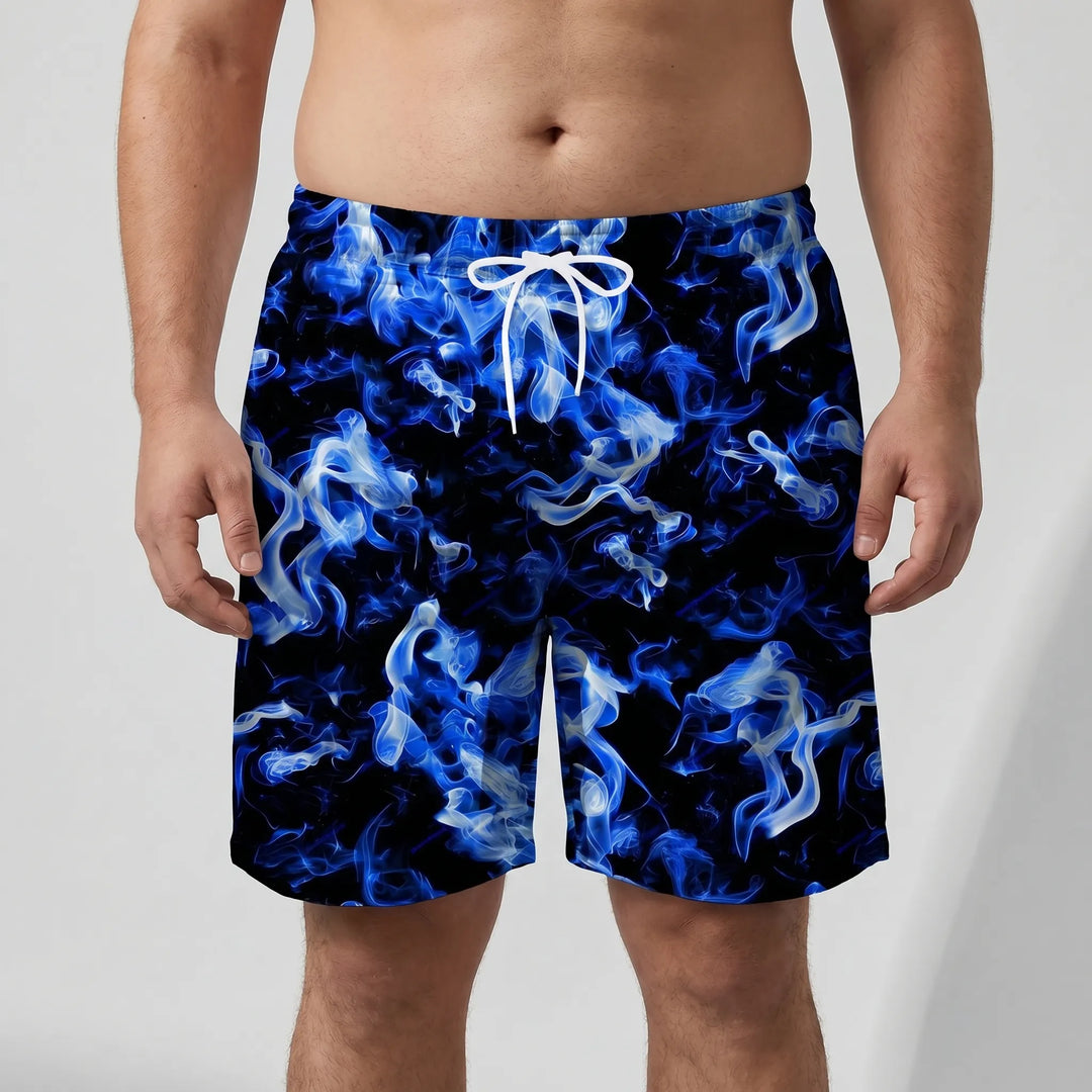 Bold Graphic Print Casual Shorts - Taylor
