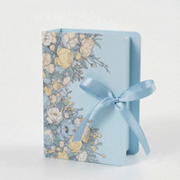 Book Shaped Floral Favour Box - Novellia