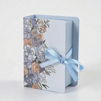 Book Shaped Floral Favour Box - Novellia