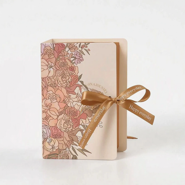 Book Shaped Floral Favour Box - Novellia