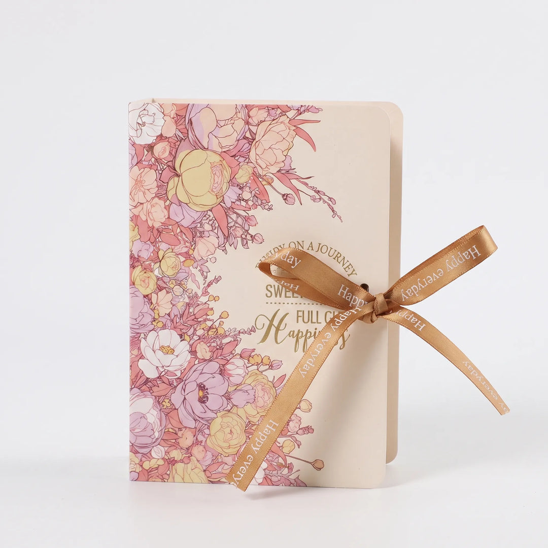Book Shaped Floral Favour Box - Novellia