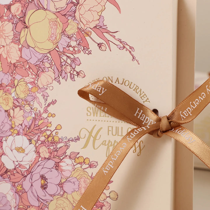 Book Shaped Floral Favour Box - Novellia
