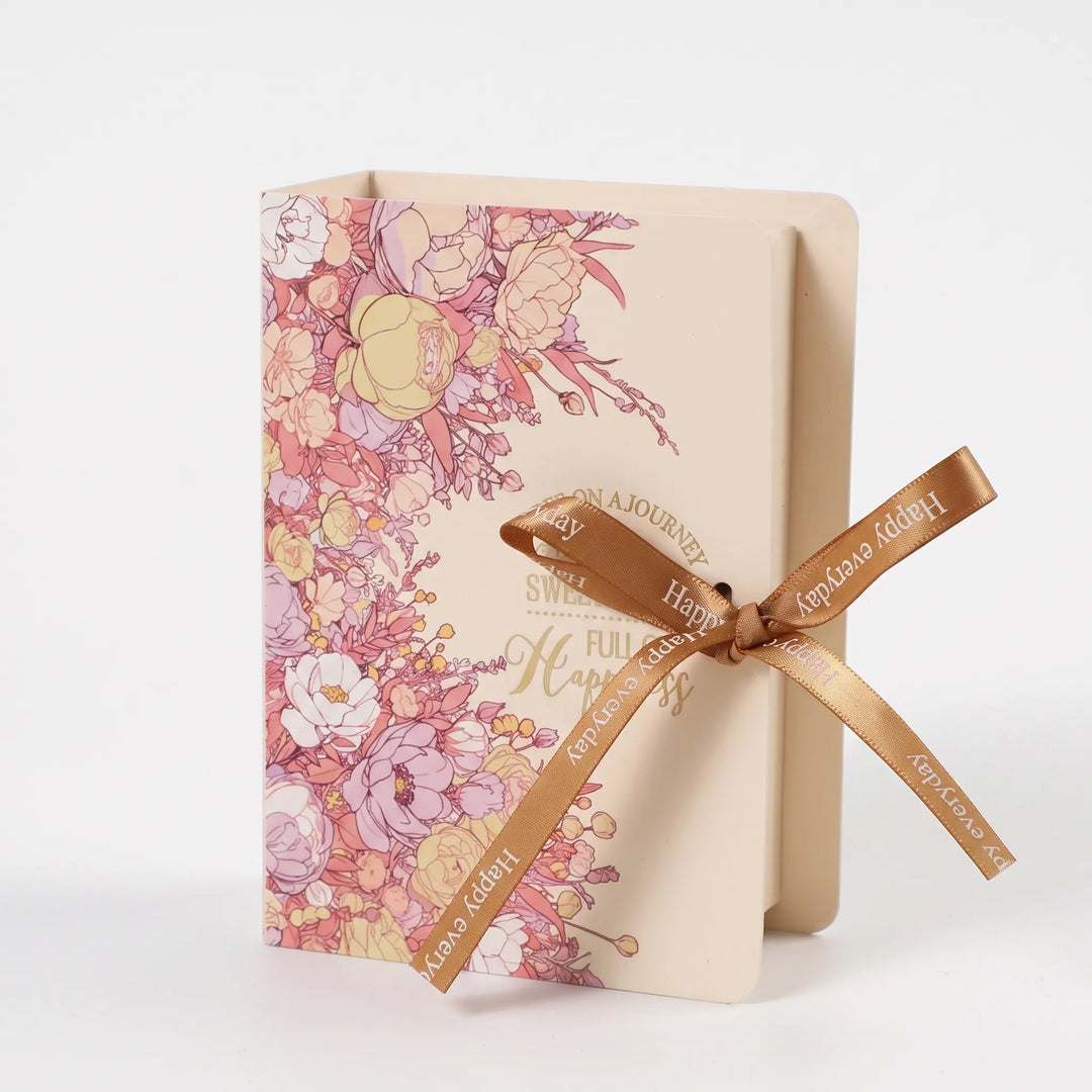 Book Shaped Floral Favour Box - Novellia