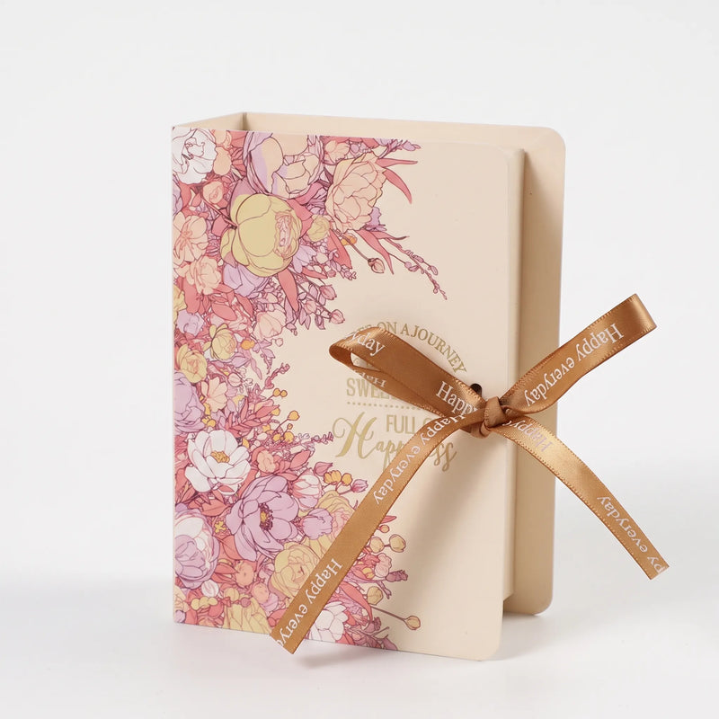 Book Shaped Floral Favour Box - Novellia