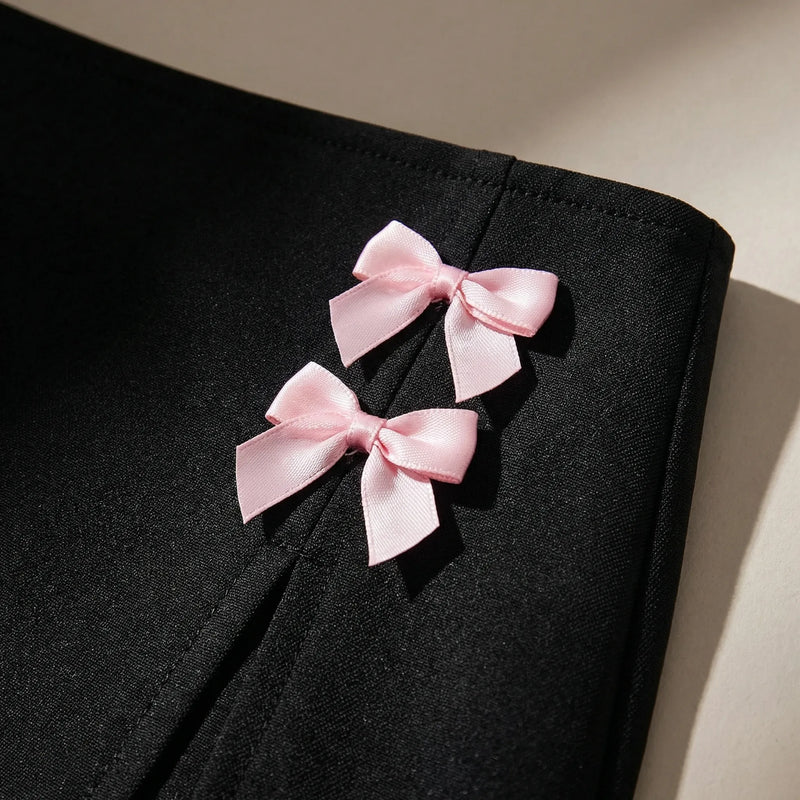 Bow-Detail Two-Piece Summer Outfit - Michelle