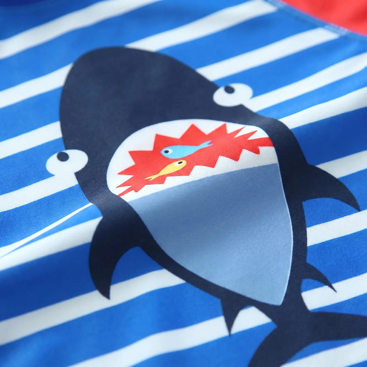 Boys Cartoon Print Swimwear Set - Aquakid