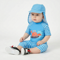 Boys Cartoon Print Swimwear Set - Aquakid