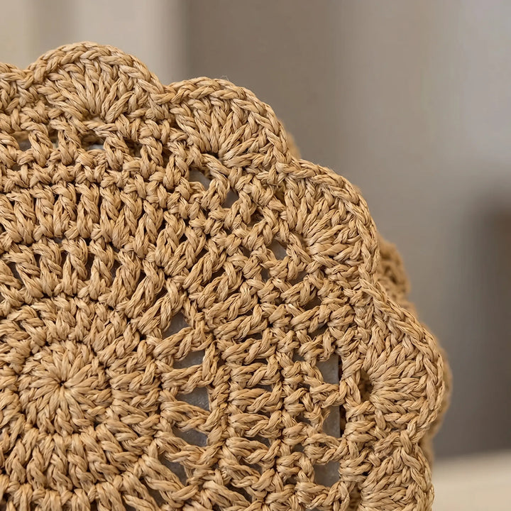 Brown Woven Handbag - Nomiia