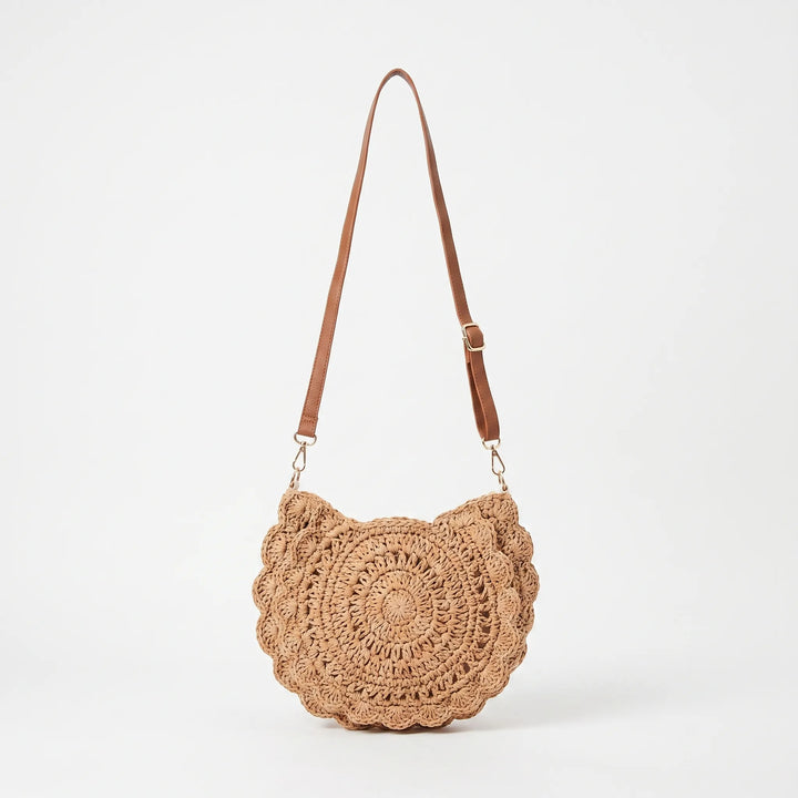 Brown Woven Handbag - Nomiia