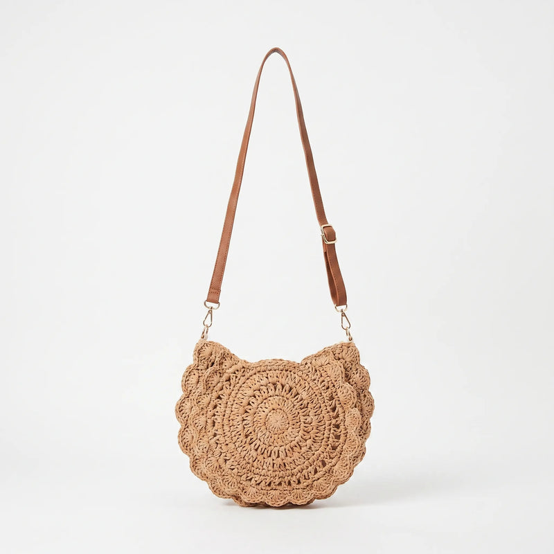 Brown Woven Handbag - Nomiia