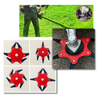 Robust trimmer head with 6 steel blades – TrimmBlade
