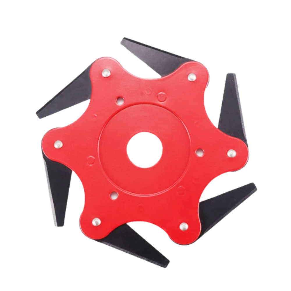 Robust trimmer head with 6 steel blades – TrimmBlade